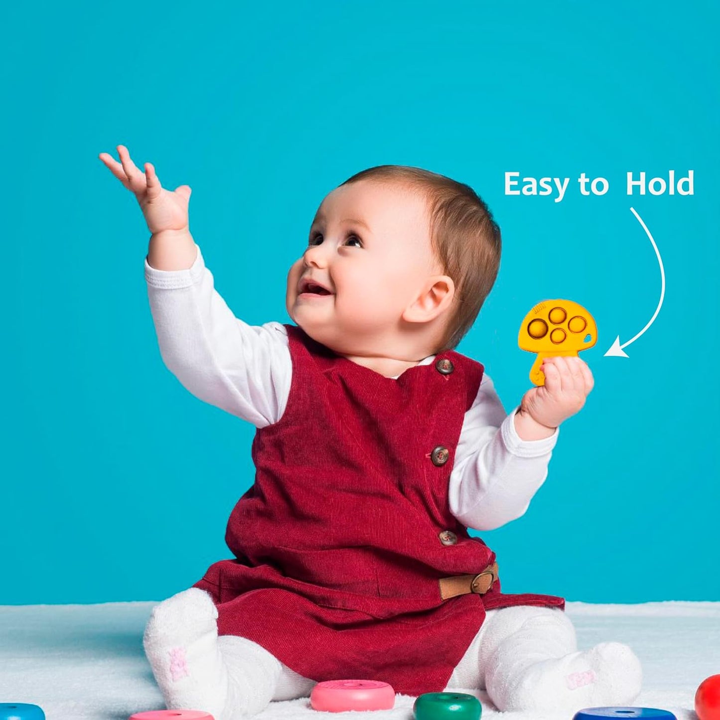 Chic Buddy Silicone teether for 6 to 12 Months Baby,Teething Toys for Babies,Baby teether Toys for 6 Month Old Baby,teethers for 3 to 6 Months bpa Free, Baby teethers 6-12 Months (Jurassic Jungle)