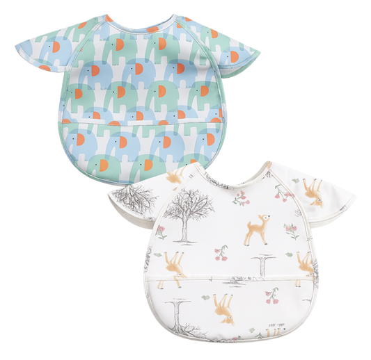 Chic Buddy Waterproof Baby Bibs, Pack of 2, 6-36 Months
