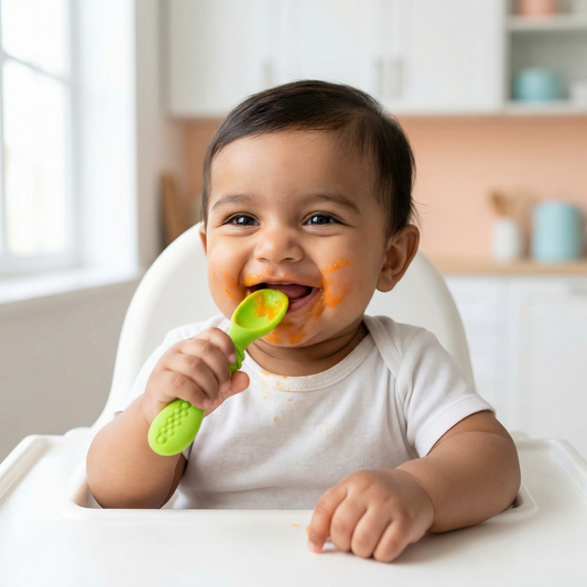 Soft Silicone Weaning Spoons — Set of 2