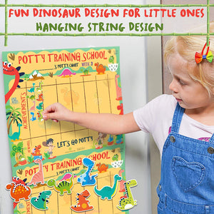 Potty Training Chart for Toddlers – Dinosaur Design