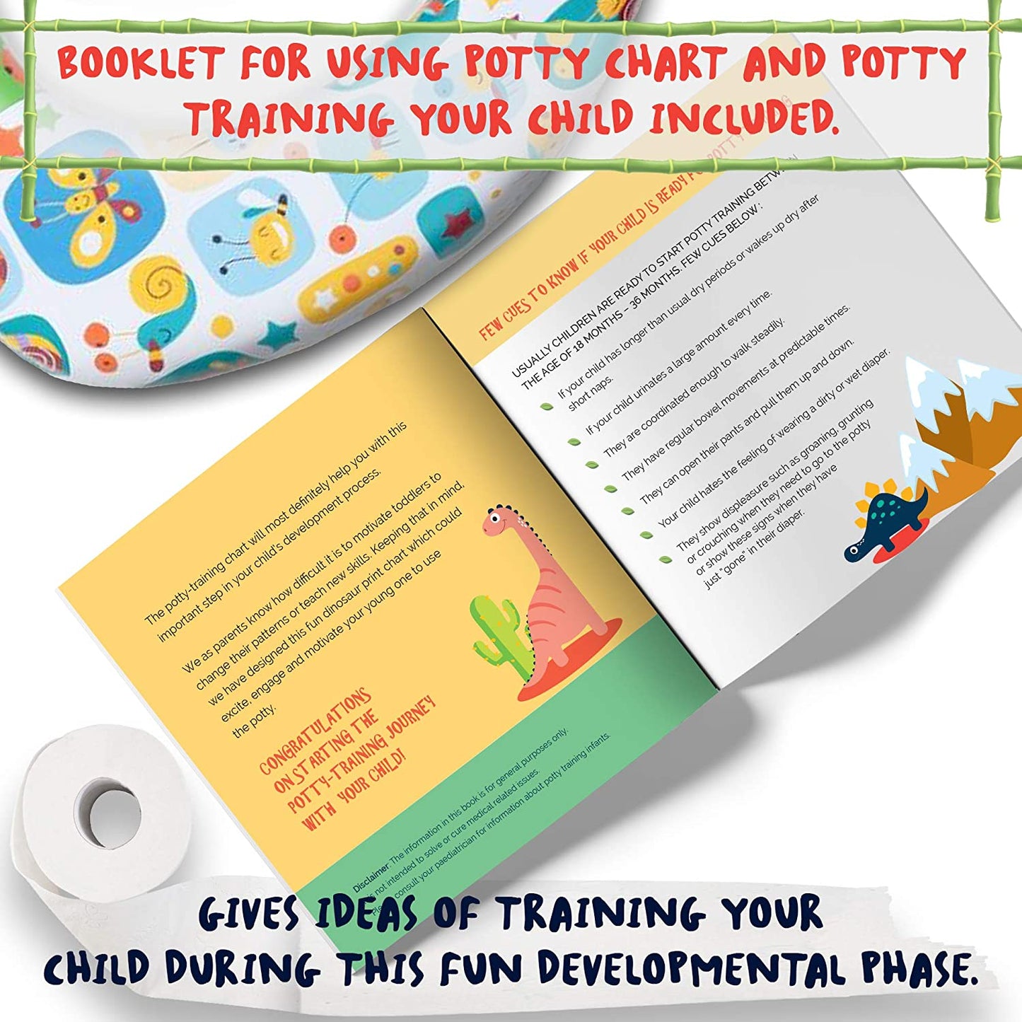 Potty Training Chart for Toddlers – Dinosaur Design