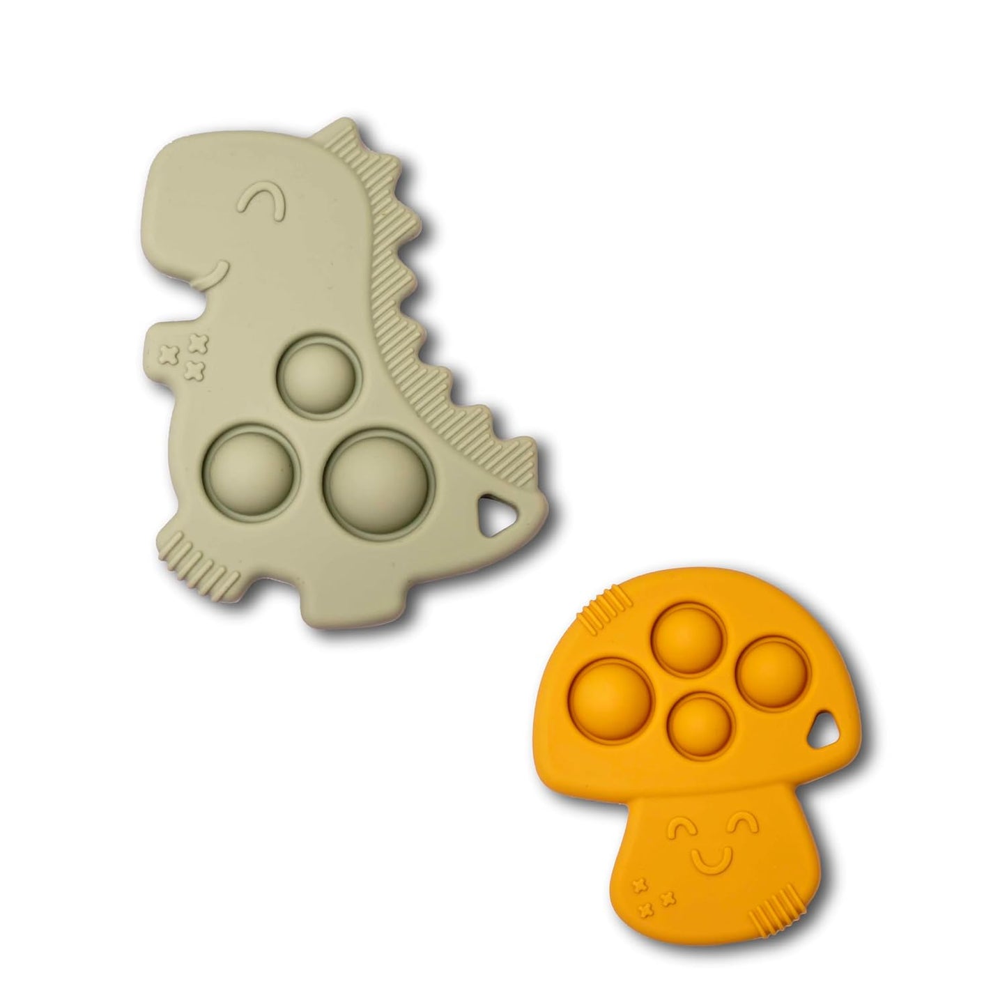 Chic Buddy Silicone teether for 6 to 12 Months Baby,Teething Toys for Babies,Baby teether Toys for 6 Month Old Baby,teethers for 3 to 6 Months bpa Free, Baby teethers 6-12 Months (Jurassic Jungle)