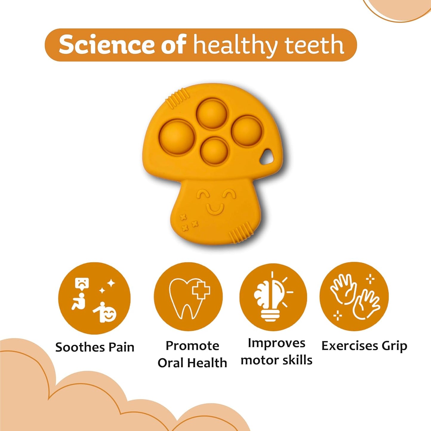 Chic Buddy Silicone teether for 6 to 12 Months Baby,Teething Toys for Babies,Baby teether Toys for 6 Month Old Baby,teethers for 3 to 6 Months bpa Free, Baby teethers 6-12 Months (Jurassic Jungle)