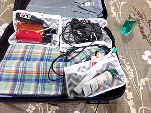 Chic Buddy TSA Approved Toiletry Bag, Travel Bag, Quart Zip Pouch, PVC-Free, Vinyl-Free, Clear Sided