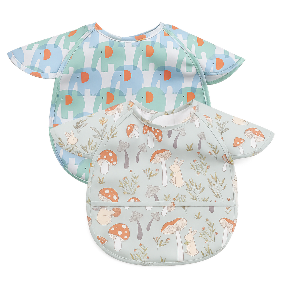 Chic Buddy Waterproof Baby Bibs, Pack of 2, 6-36 Months