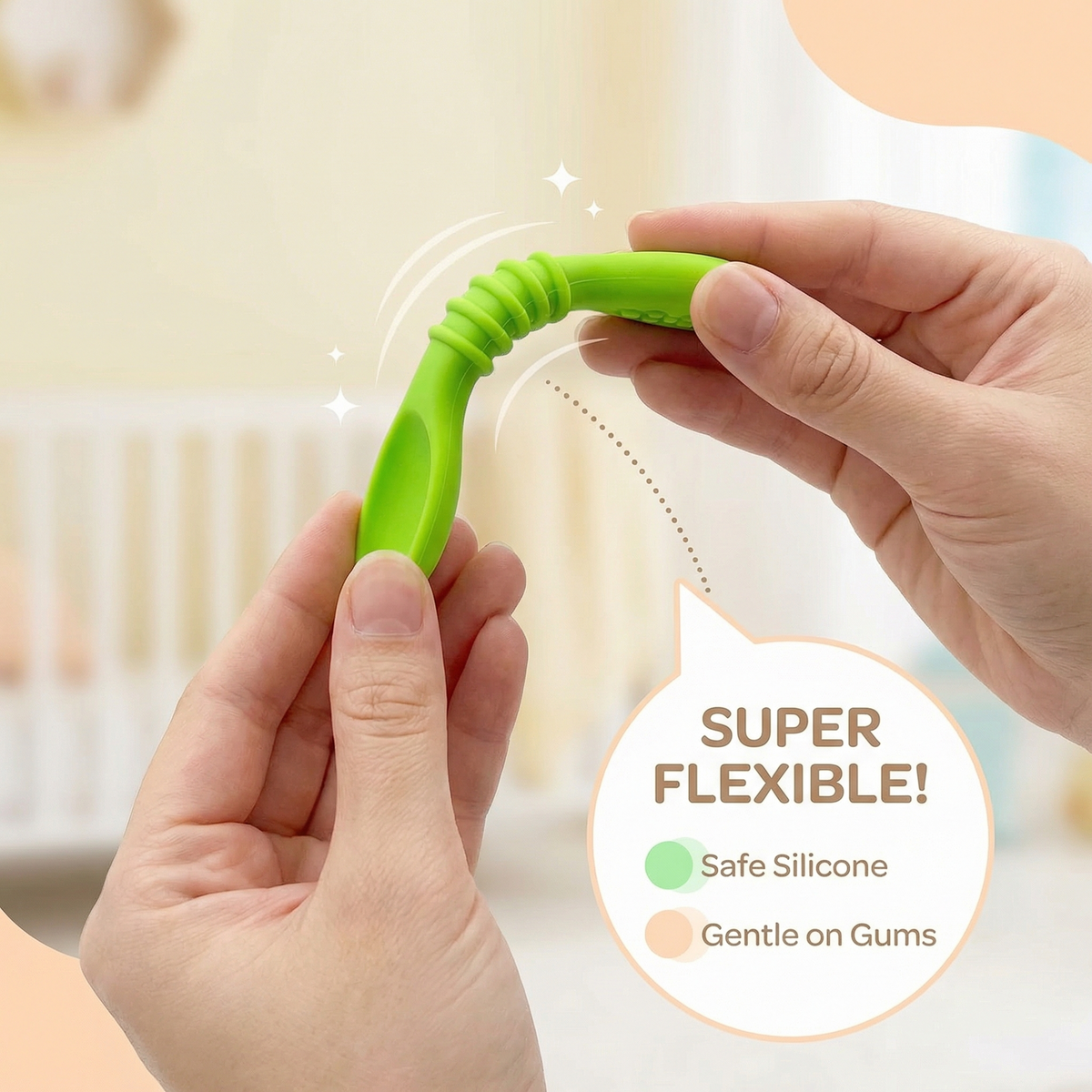 Soft Silicone Weaning Spoons — Set of 2
