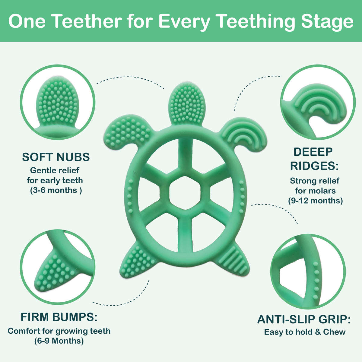 Easy-Grip Silicone Teether