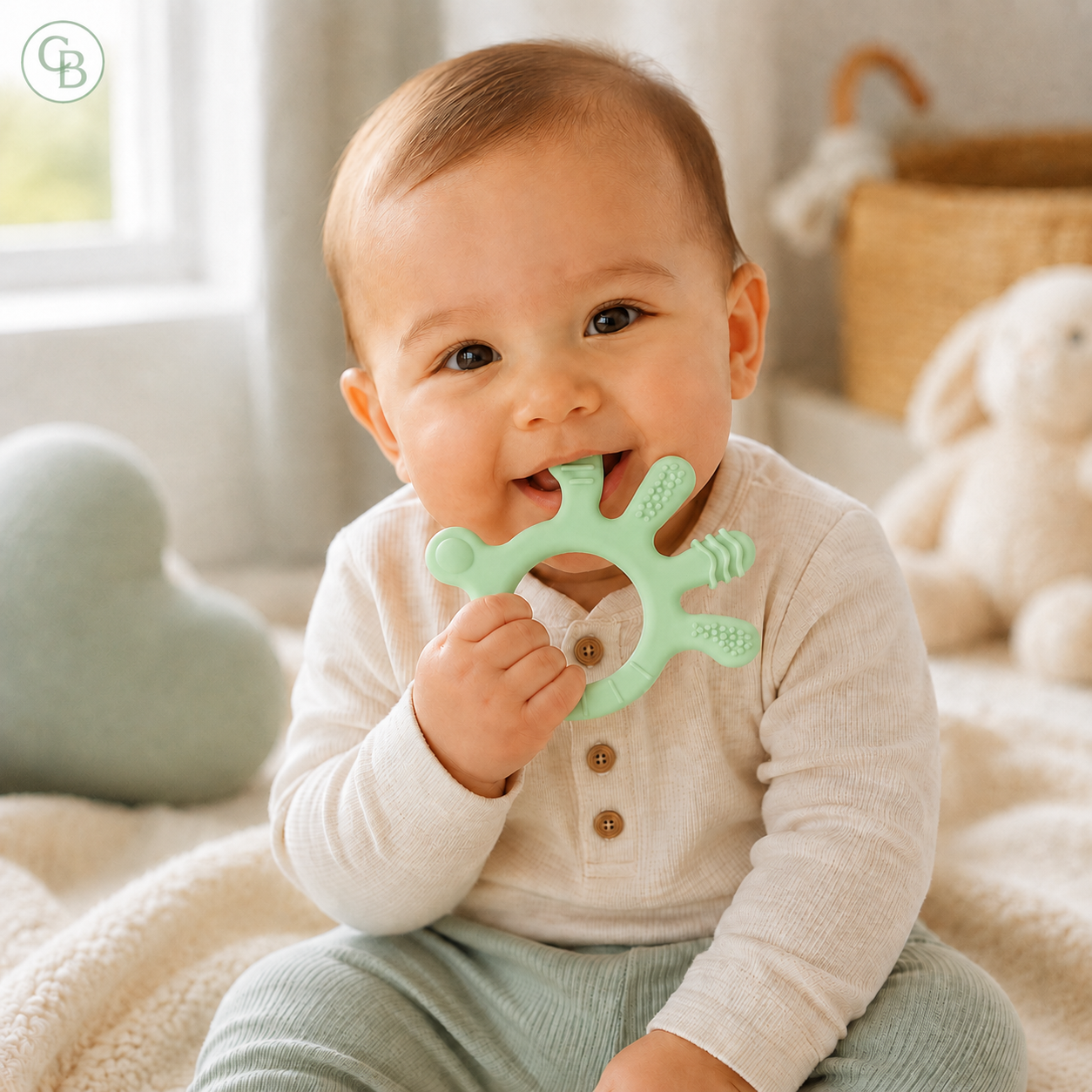 Finger Shape Baby Teether