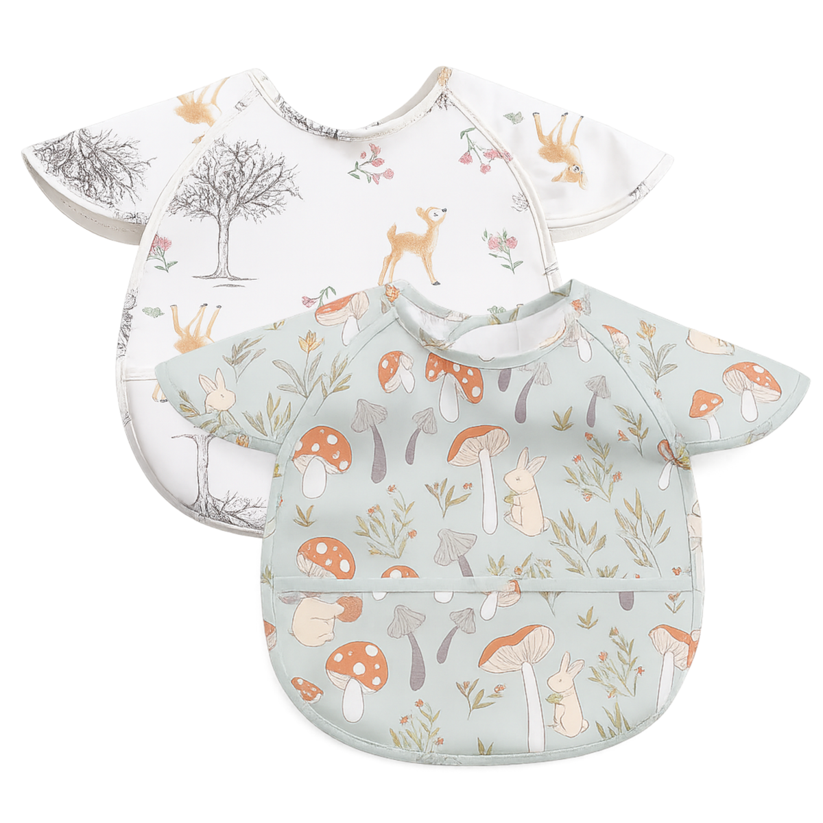 Chic Buddy Waterproof Baby Bibs, Pack of 2, 6-36 Months