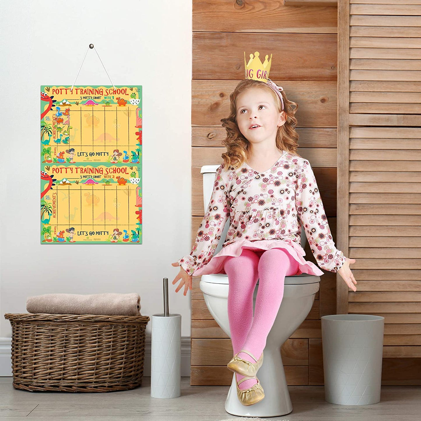 Potty Training Chart for Toddlers – Dinosaur Design