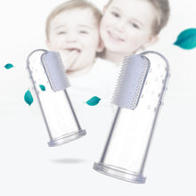 Load image into Gallery viewer, Silicone Finger Baby Toothbrush