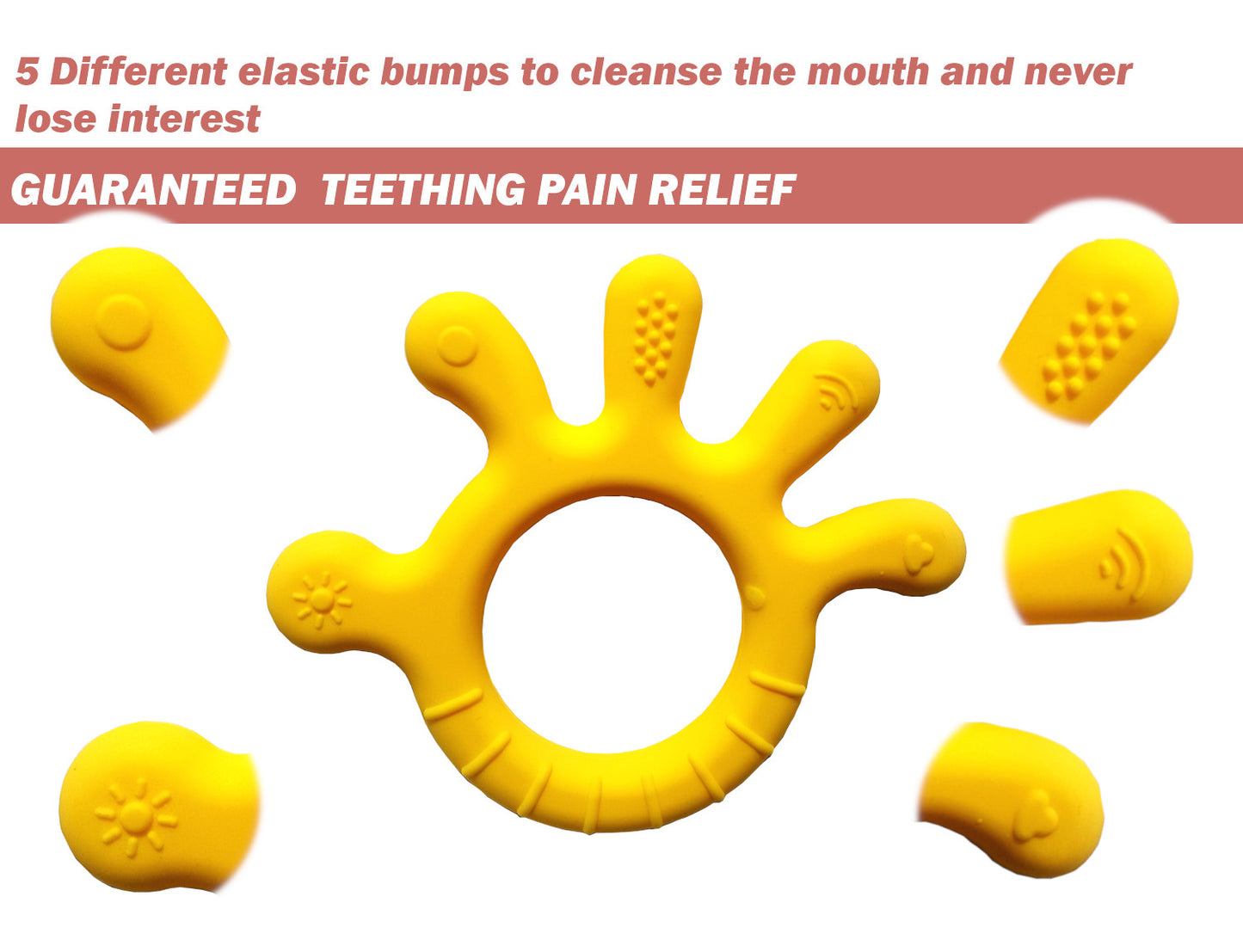 Finger Shape Baby Teether
