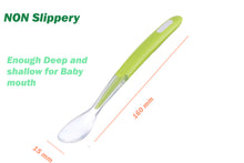 Load image into Gallery viewer, Soft tip Silicone Spoons(Green and Blue)
