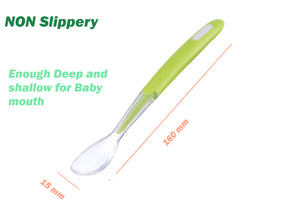 Soft tip Silicone Spoons(Green and Blue)