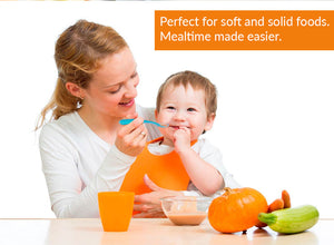 Soft tip Silicone Spoons(Green and Blue)